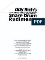 Buddy Rich Snare Drum Rudiments