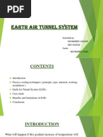 Earth Air Tunnel Cooling System Overview | PDF | Heat Transfer | Heat ...