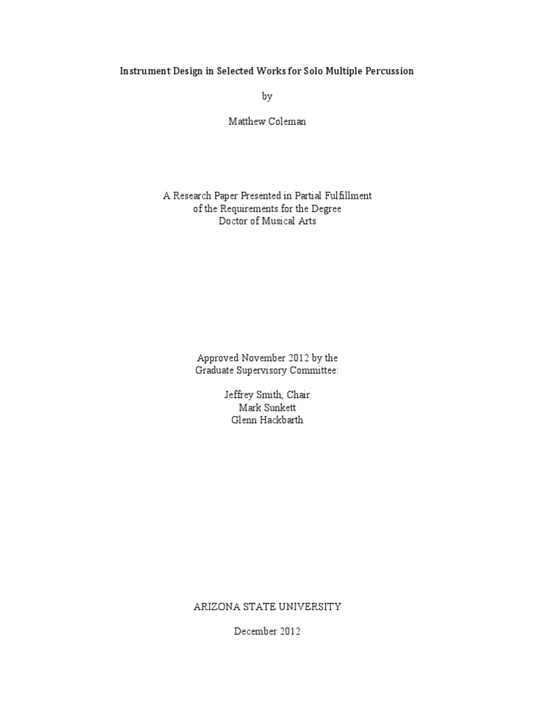 Coleman - Instrument Design in Selected Works For Solo Multiple ...