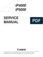 PIXMA Ip4000 PIXMA Ip5000: Service Manual