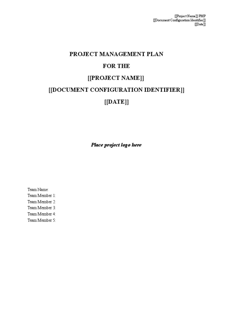 Project Management Plan Template | PDF | Audit | Risk Management