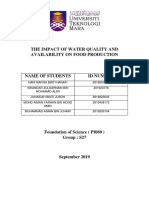 Water Quality Impact on Food Production
