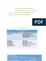 Diferencias y Semejanzas Reglas RCCA Y RDA