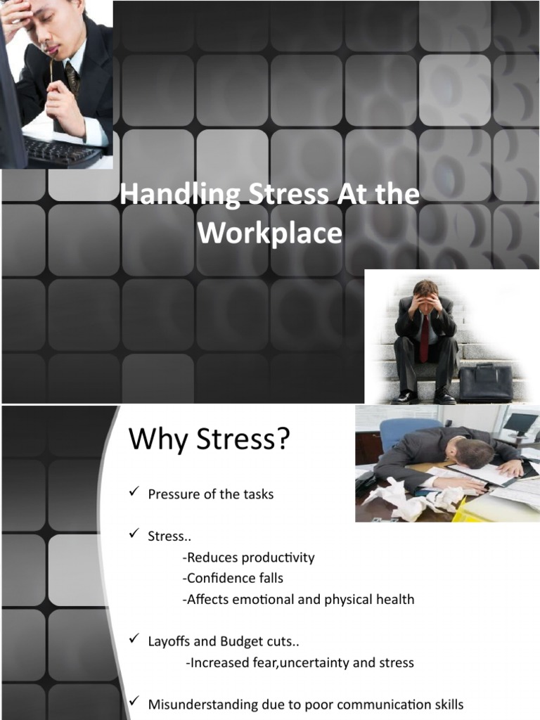 Handling Stress at The Workplace | PDF