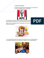 Conocimiento de Los Clientes Sobre KFC