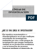 Lineas y Diseño de Investigacion