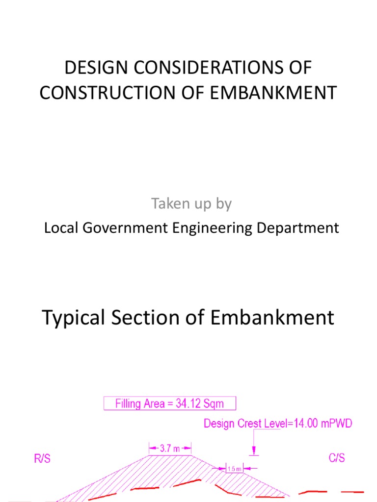 Embankment Design Considerations | PDF | Levee | Flood