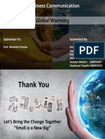 Business Communication: Global Warming