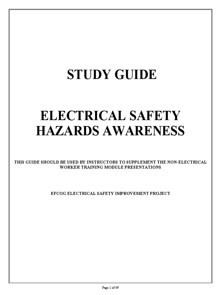 Electrical Safety Hazards Guide | PDF
