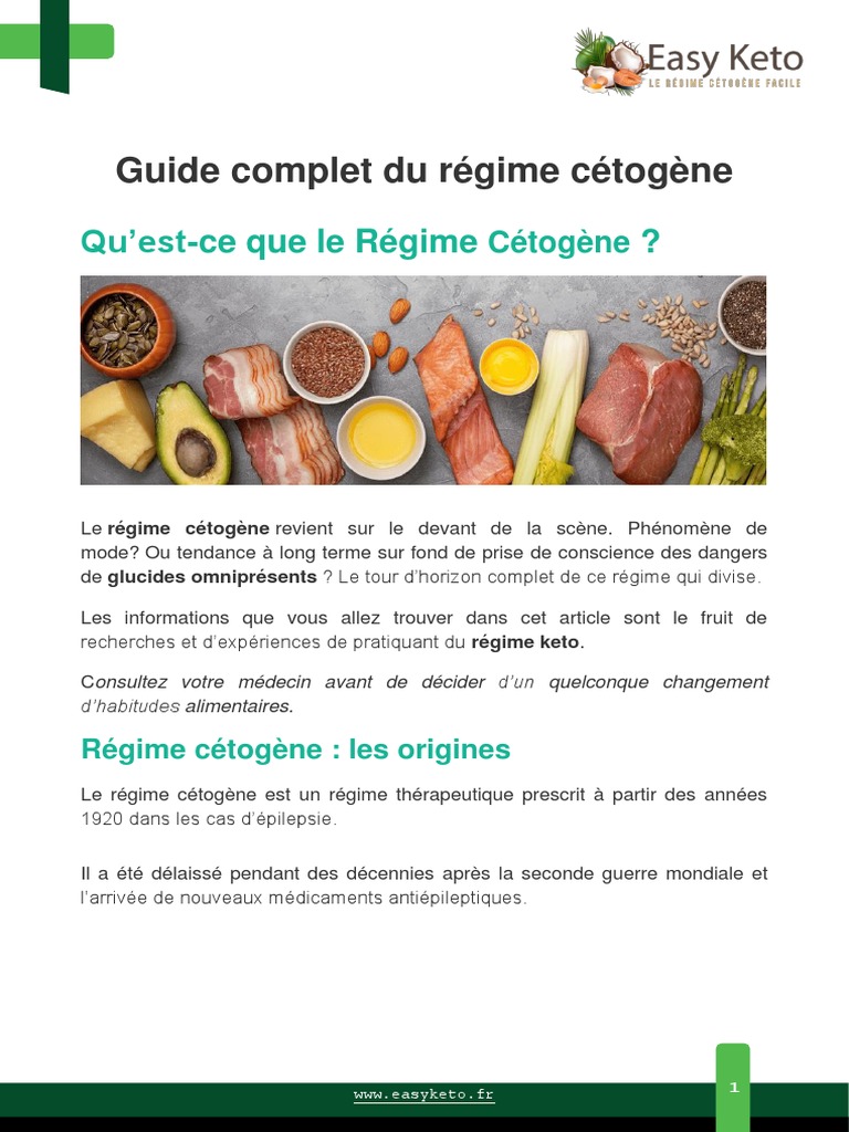 Le Grand Livre De L Alimentation Cétogène Pdf Gratuit Guide Complet Du Régime Cétogène | PDF | Diète cétogène | Cétose (affection)