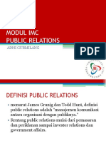 Modul Imc Public Relations: Adhi Gurmilang