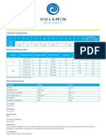 1050 Data Sheet: Chemical Composition