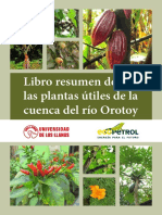 Libro Plantas Útiles de La Cuenca Del Río Orotoy