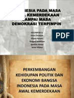 Indonesia Pada Masa Awal Kemerdekaan Sampai Masa Demokrasi Terpimpin