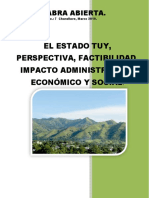 El Estado Tuy, Perspectiva, Factibilidad, Impacto Administrativo, Económico y Social