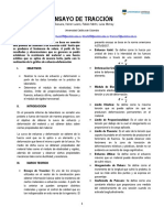 Laboratorio No. 1 - Ensayo de Traccion PDF