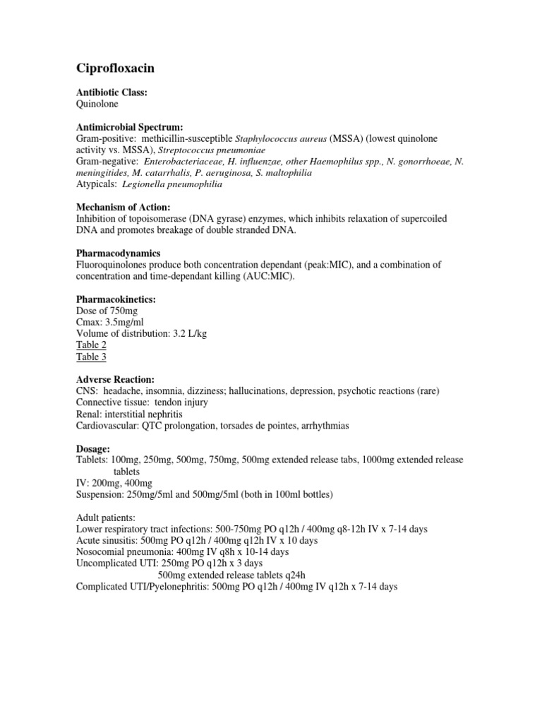 ciprofloxacin krka 750mg