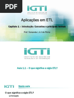 Aulas Capítulo 1 - Introdução - Conceitos e Principais Termos ETL 