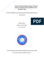 Kerjasama Ekonomi Internasional Indonesia Dengan Uni Eropa