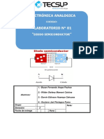 Laboratorio 1 - Diodo Semiconductor - 2019-II