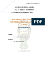 Seguimiento Geologico de Perforacic3b3n Del Pozo La Pec3b1a 75