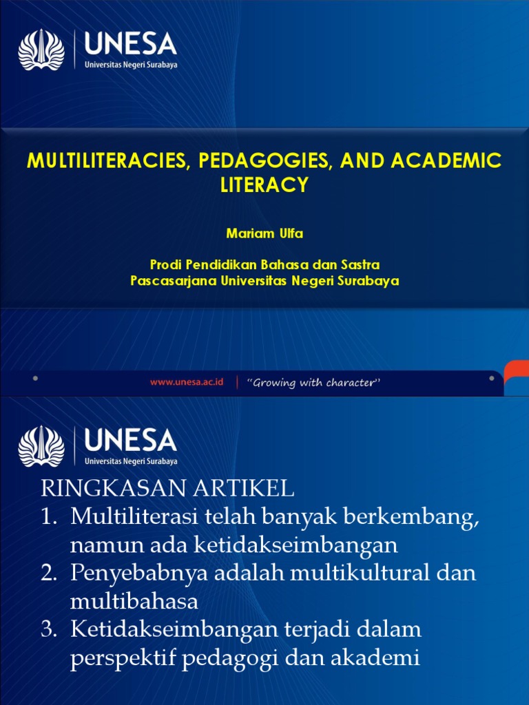 Pendekatan Multiliterasi dalam Pendidikan | PDF