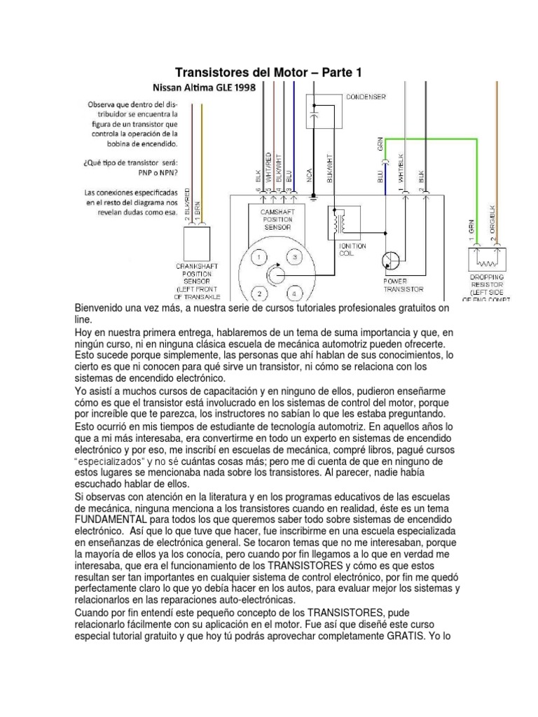 Transistores en Sistemas Automotrices | PDF | Transistor | Transistor ...