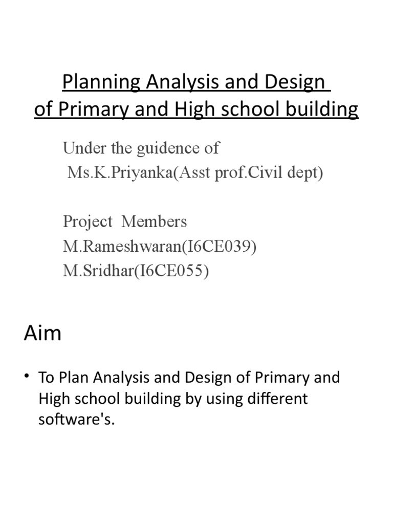 Planning Analysis and Design PDF