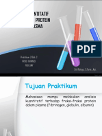 Analisis Kuantitatif Fraksi-Fraksi Protein Dalam Plasma