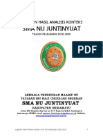 Analisis-Kontek SMA NU Juntinyuat 2018-2019
