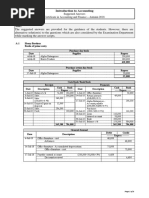 Introduction To Accounting: Suggested Answers Certificate in Accounting and Finance - Autumn 2018