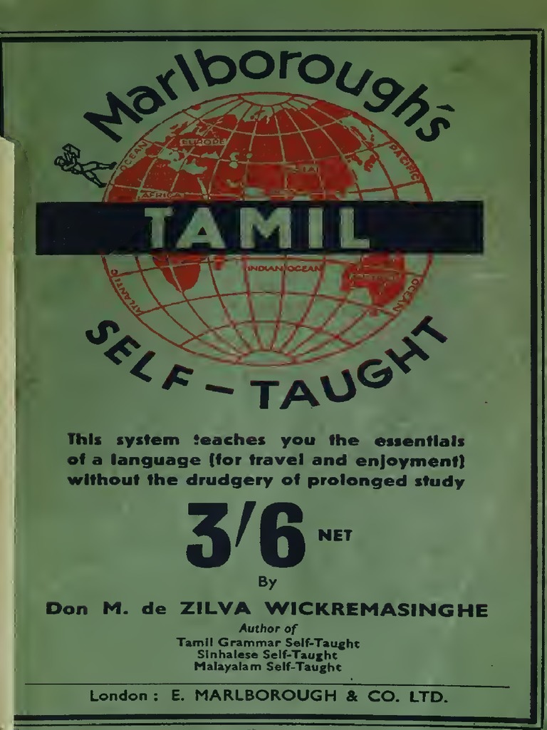 Tamil Self Taught | PDF | Consonant | Vowel