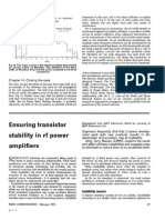 Ensuring Transistor Stability in RF Power Amplifiers