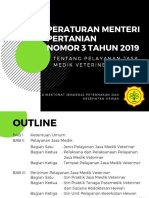 Permentan Nomor 3 Tahun 2019 Tentang Pelayanan Jasa Medik Veteriner