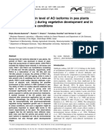 Activity and Protein Level of AO Isoforms in Pea Plants (Pisum Sativum L.) During Vegetative Development and in Response To Stress Conditions