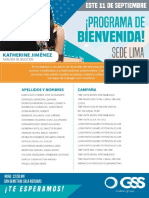 Programa de Bienvenida Septiembre PDF