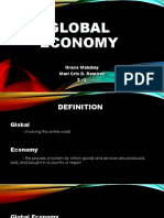 Global Economy: Grace Malubay Mari Cris D. Remirez 2 - L