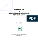 Mech Engg Curriculum According To Hec
