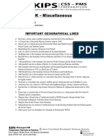 GK - Miscellaneous: Important Geographical Lines