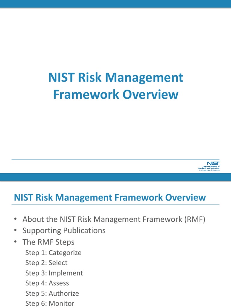 NIST Risk Management Framework Guide | PDF | Information Security ...