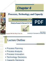 Processes, Technology, and Capacity: Operations Management - 5 Edition