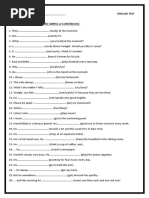 Write The Verbs Using Present Simple or Continuous: NAME - English Test