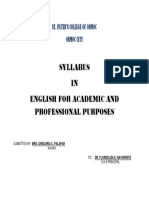 Syllabus in Eapp