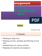 Unit - II Planning at Supervisory Level (Part-I) : Management