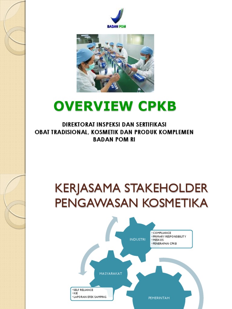 Penerapan 12 Aspek CPKB Kosmetik | PDF
