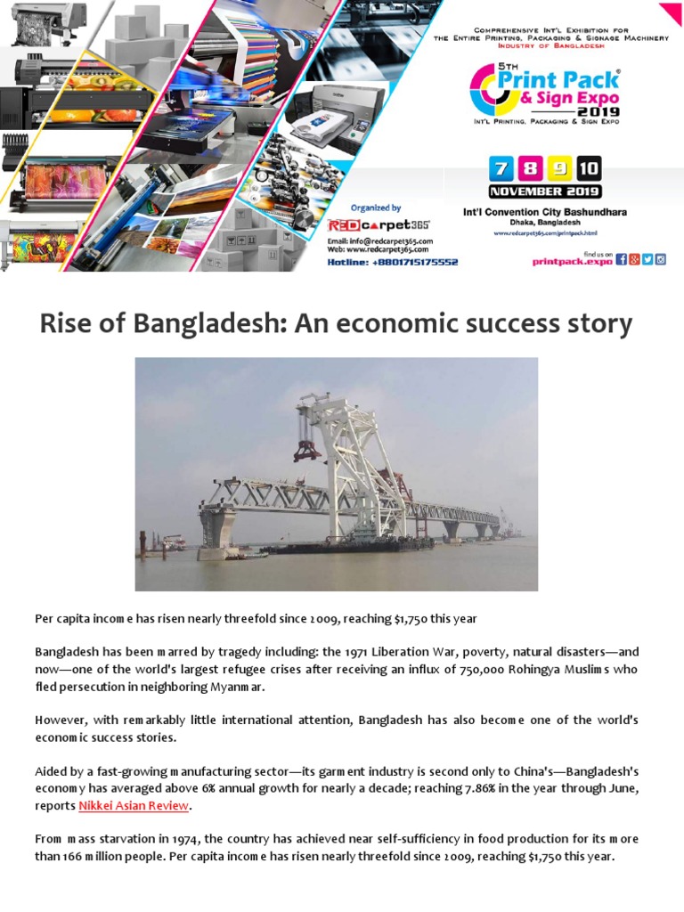 Rise of Bangladesh-An Economic Success Story | PDF | Bangladesh | Economies