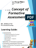 The Concept of Formative Assessment: La Consolacion University Philippines