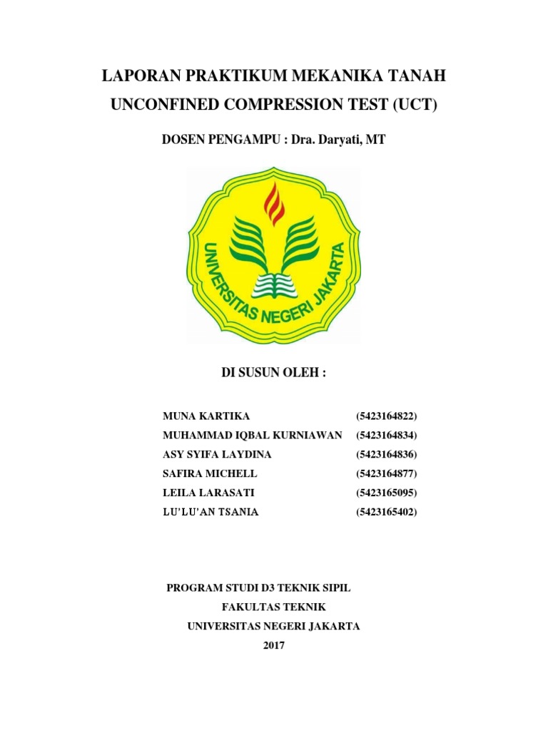 Uji Tekan Bebas Tanah (UCT) | PDF