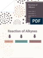 Reaction of Alkynes
