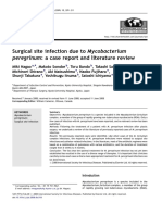 Surgical Site Infection Due To Mycobacterium Peregrinum: A Case Report and Literature Review